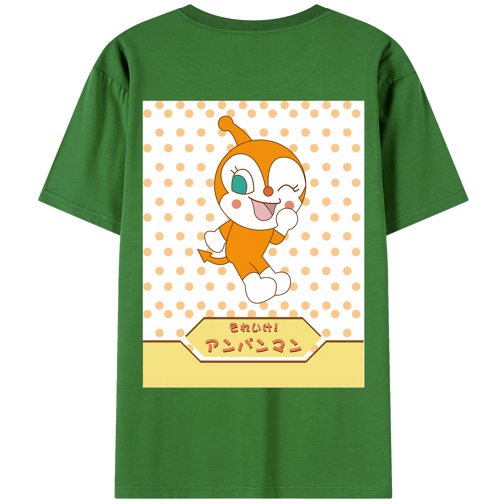 （画像用） アンパンマン Anpanman レディース半袖Tシャツ(バックプリント)